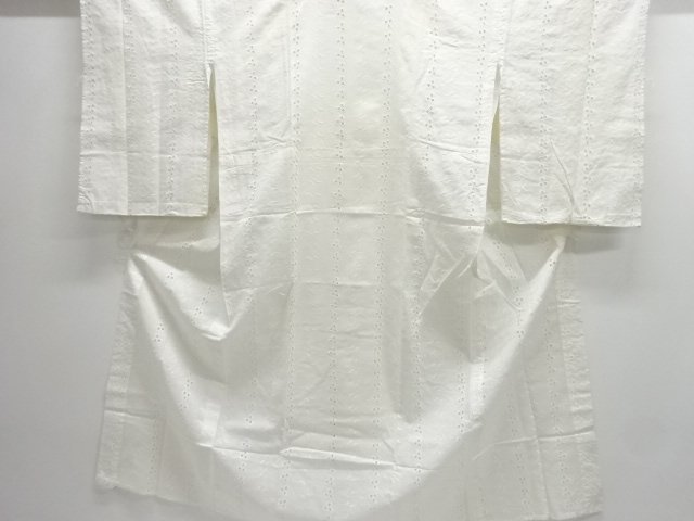 JAPANESE KIMONO / ANTIQUE JUBAN / COTTON / LACE / PLANTS